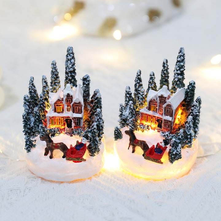 Christmas Decorations Resin House Gifts by 253444