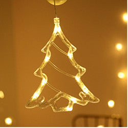 Star String Lights LED Christmas Curtain Lights Indoor Bedroom Home Party Decoration Snowman Christmas Tree Holiday Lights by 253444