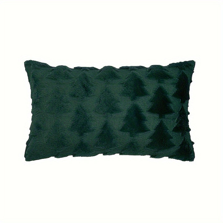 Capa Almofada Natal Bordada Floco Neve Para Sala Zíper