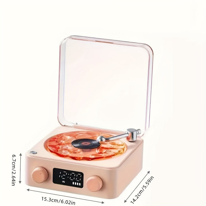 The best Christmas gift Waves Vinyl Player. Multifunctional White Noise BT Speaker With Adiustble Atmosphere Liaht RGB Lighting-audio Wireless Festival Qifts Getting Close To Nature And Adding Color To Life, Gifts From Friend by Casa Perfeita