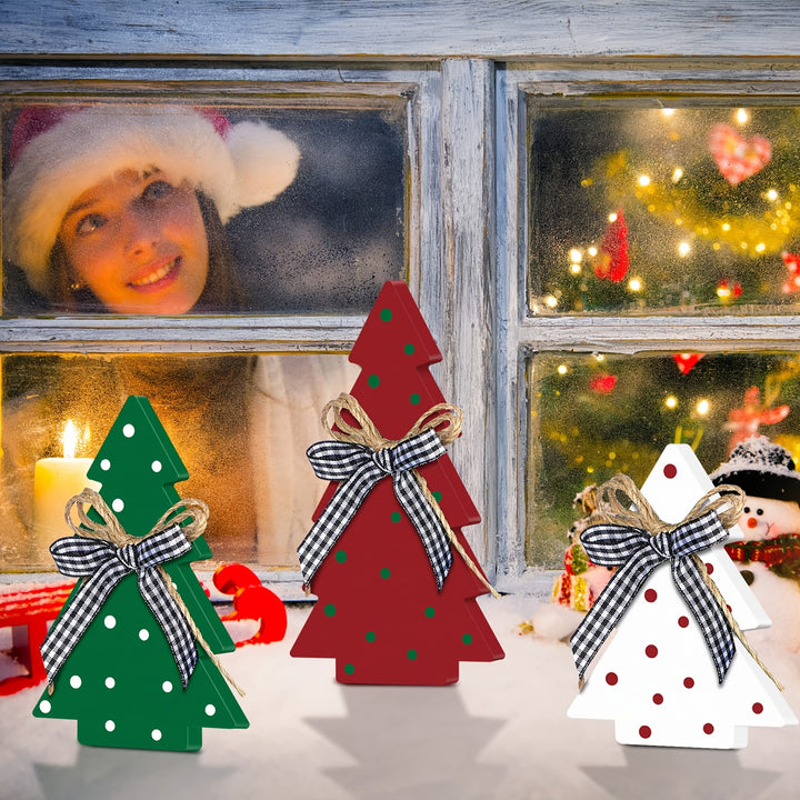 Bandeja Natal Rústica Conjunto 3 Peças Decoração Casa