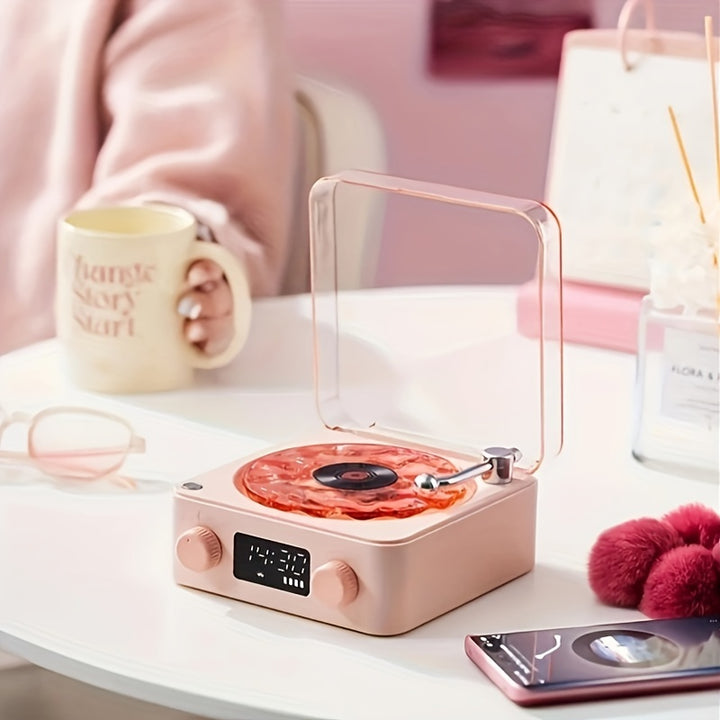 The best Christmas gift Waves Vinyl Player. Multifunctional White Noise BT Speaker With Adiustble Atmosphere Liaht RGB Lighting-audio Wireless Festival Qifts Getting Close To Nature And Adding Color To Life, Gifts From Friend by Casa Perfeita