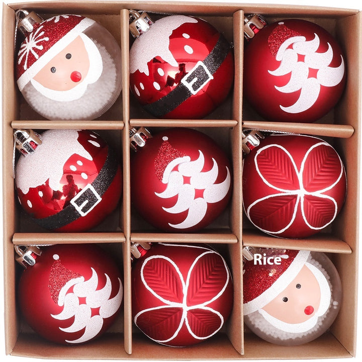 Christmas Theme Hand Drawn Christmas Ball Set Hanging Decorations by 253444