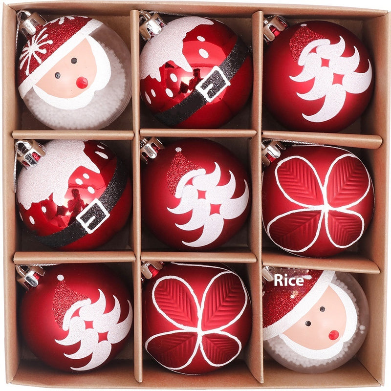 Christmas Theme Hand Drawn Christmas Ball Set Hanging Decorations by 253444