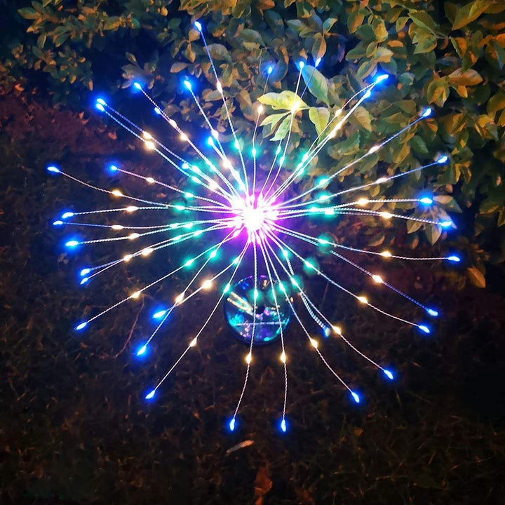 Solar Ground Plug Firework Light Led Copper Wire by 253444