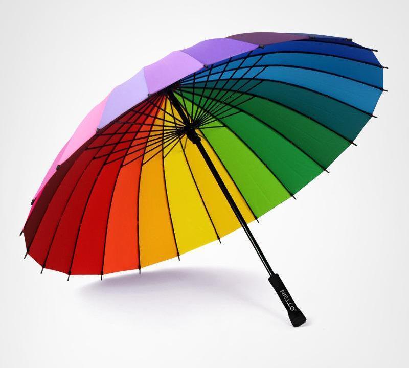 Rainbow Festival Umbrella by 253444