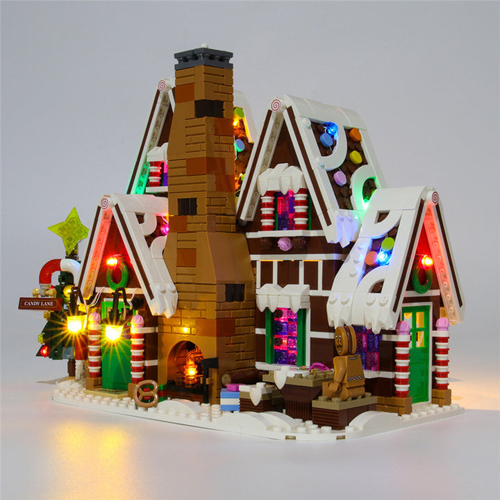 LED String Light for Building Block Gingerbread House Compatible With 10267 (NOT Include The Model) by 253444