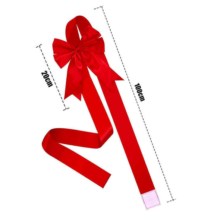 Red Christmas Special Traditional Bow Double-layer Luxury Door All-inclusive by 253444