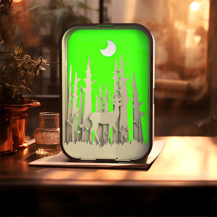 Woodcarving Light Creative Gift Minimalist Bedside Night Light Decoration Desktop Decoration Birthday Gift by 253444