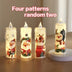 Velas LED De Natal 1/2/4 Peças Com Bateria Decorativas Casa by Casa Perfeita