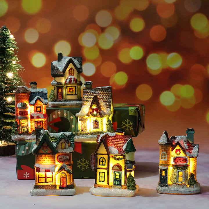 Christmas Decorations Micro Landscape Resin House by 253444