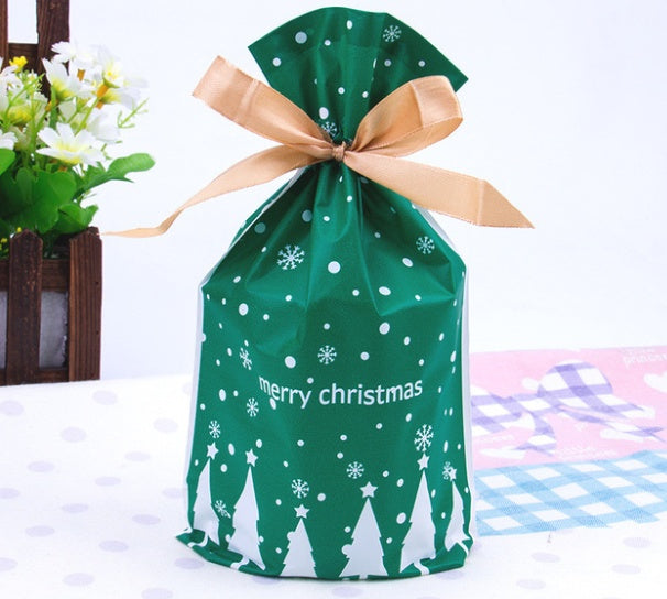 Christmas old man tree drawstring bag by 253444