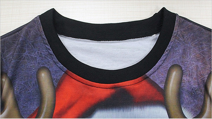 Suéter de Natal Feio Unissex com Estampa Cartoon Divertida