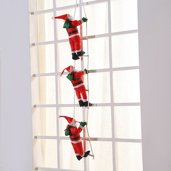 Christmas Ornaments Santa Claus Ladder by 253444