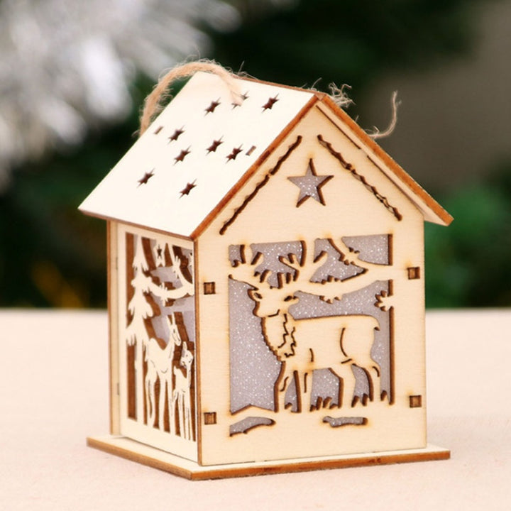 Christmas Led Light Wood Decoration by 253444