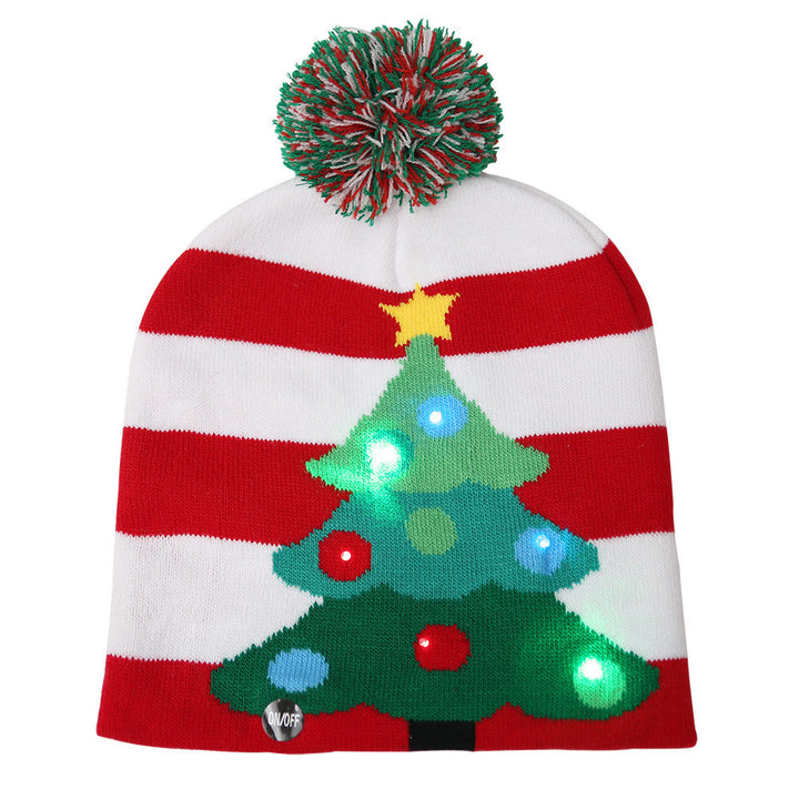 Christmas Hat LED Knitted Hat With Lights by 253444