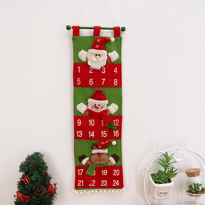 Christmas calendar storage hanging bag by 253444