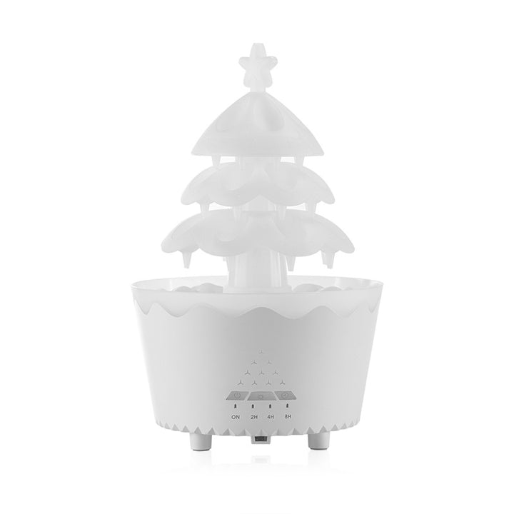 Lucky Tree Oil Diffuser For Christmas Decor, Cute Essential Oil Humidifier With Remote & Timer Settings Red And White by 253444