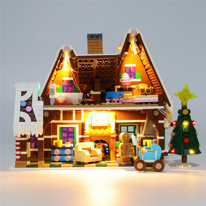 LED String Light for Building Block Gingerbread House Compatible With 10267 (NOT Include The Model) by 253444