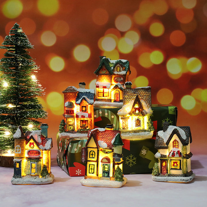 Christmas Decorations Micro Landscape Resin House by 253444
