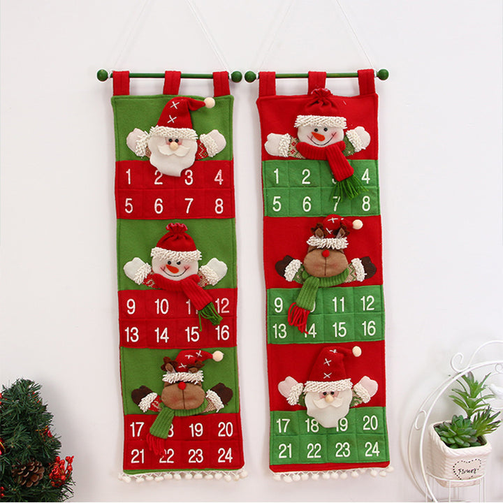 Christmas calendar storage hanging bag by 253444
