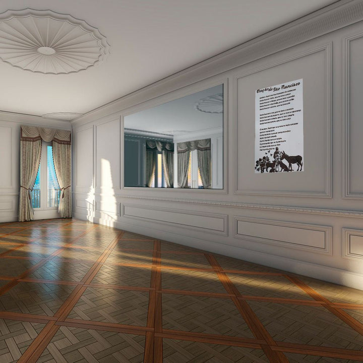 Quadro Oração de São Francisco de Assis em MDF 50x30 cm