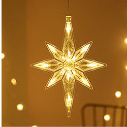 Star String Lights LED Christmas Curtain Lights Indoor Bedroom Home Party Decoration Snowman Christmas Tree Holiday Lights by 253444
