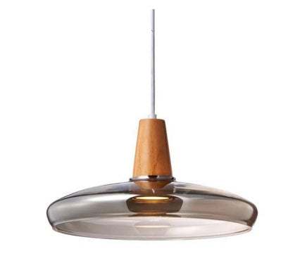 Modern Led Glass Pendant Light Fixture With Wood Vintage Rustic Hanging Lamp For Cafe Bar Restaurant Home Deco Loft Lighting by CASA PERFEITA