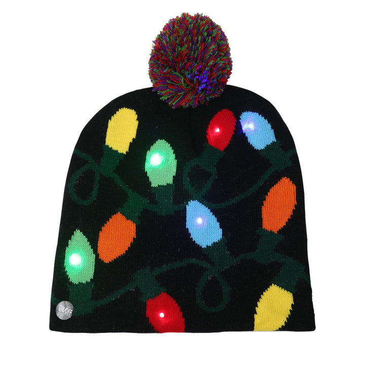 Christmas Hat LED Knitted Hat With Lights by 253444