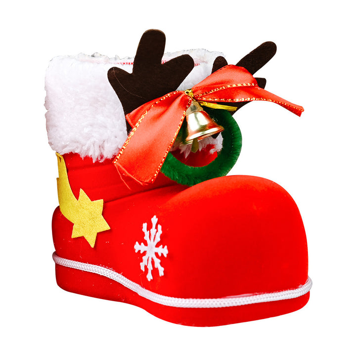 Christmas Decor Santa Boot Shoes Candy Stocking Extra Large Gift Box Decoration by 253444