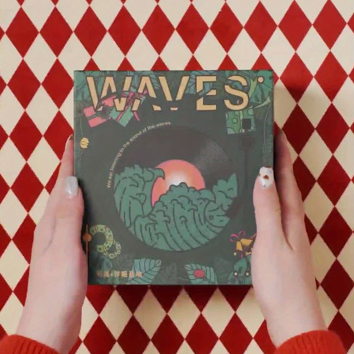 The best Christmas gift Waves Vinyl Player. Multifunctional White Noise BT Speaker With Adiustble Atmosphere Liaht RGB Lighting-audio Wireless Festival Qifts Getting Close To Nature And Adding Color To Life, Gifts From Friend by Casa Perfeita