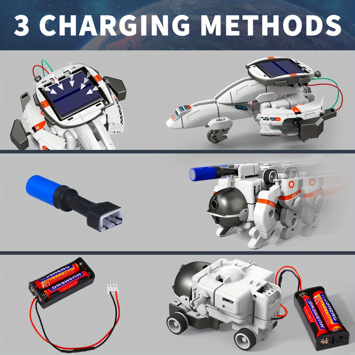 Kits de Ciência Solar Robô TEM para Jovens 120 Peças