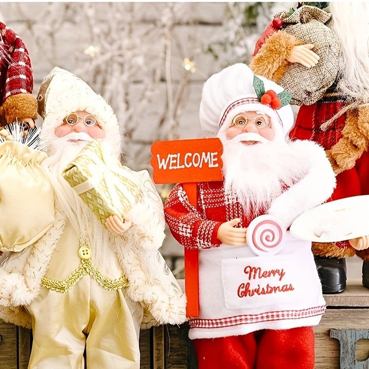 Figura Papai Noel Sentado Decoracao Natal Para Casa Saco by Casa Perfeita