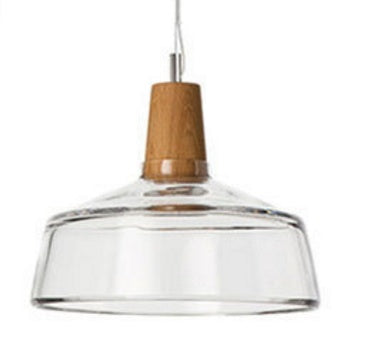 Modern Led Glass Pendant Light Fixture With Wood Vintage Rustic Hanging Lamp For Cafe Bar Restaurant Home Deco Loft Lighting by CASA PERFEITA