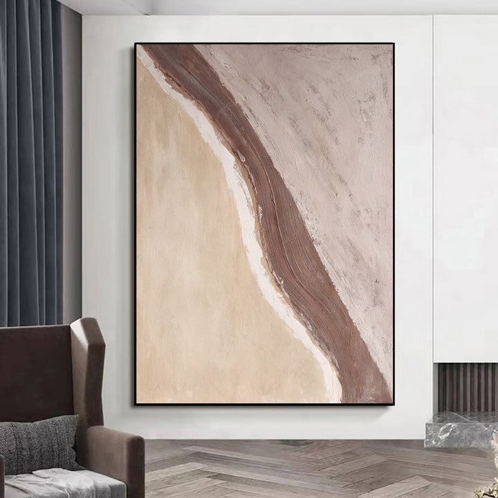 Handmade Oil Painting Canvas Wall Art Decoration Modern Abstract Waves Beaches Pictures Artwork Room Aesthetic For Home Decor Rolled Frameless Unstretched Painting by 253444