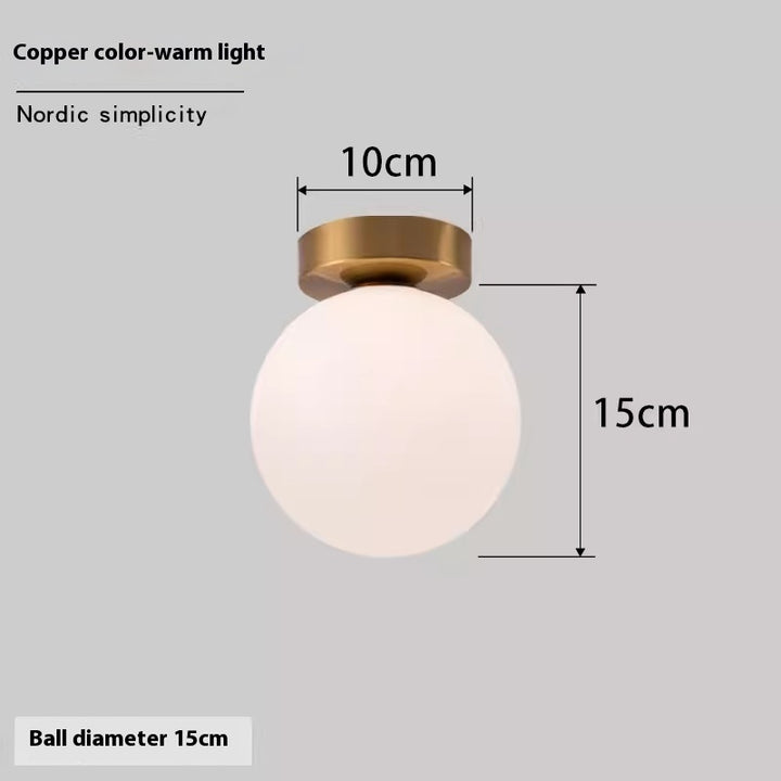 Luminária de Parede Esférica Nórdica | Simplicidade e Luz Perfeita para Seu Lar