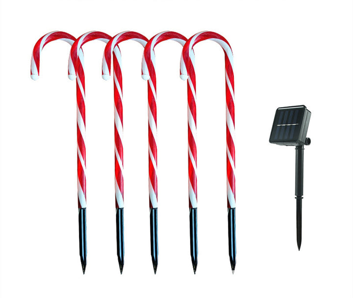 Solar Powered Cane String Lights Christmas Home Decor by 253444