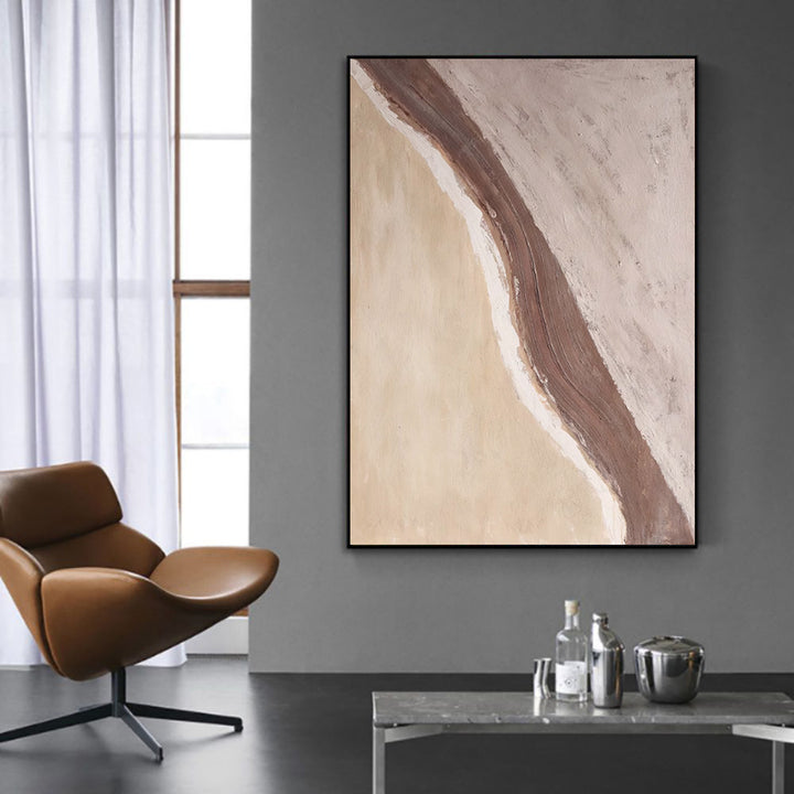 Handmade Oil Painting Canvas Wall Art Decoration Modern Abstract Waves Beaches Pictures Artwork Room Aesthetic For Home Decor Rolled Frameless Unstretched Painting by 253444