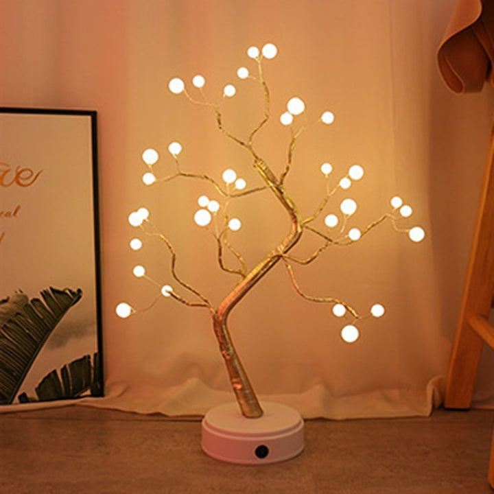 Christmas Decoration Night Light LED Pearl Tree Light Starry Touch Light by 253444