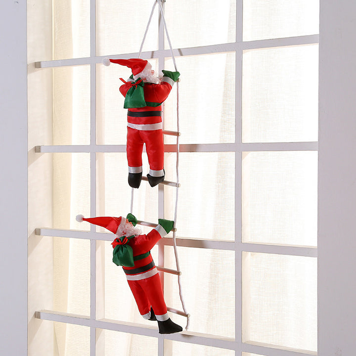 Christmas Ornaments Santa Claus Ladder by 253444