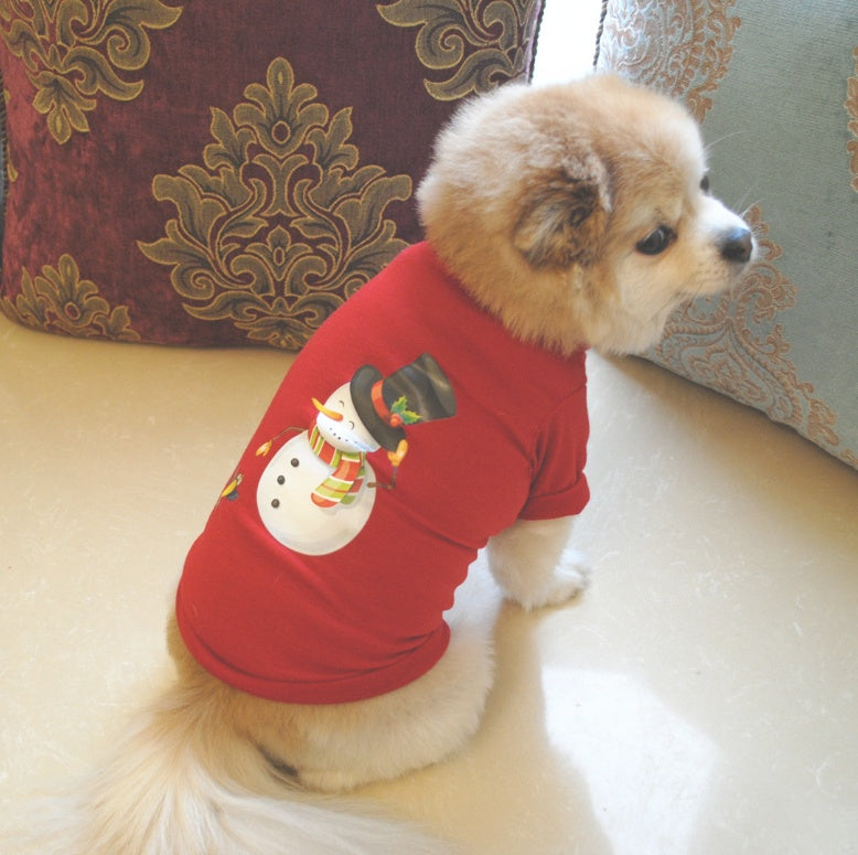 Dog Christmas Costume Sweatshirt Vest Clothes by 253444