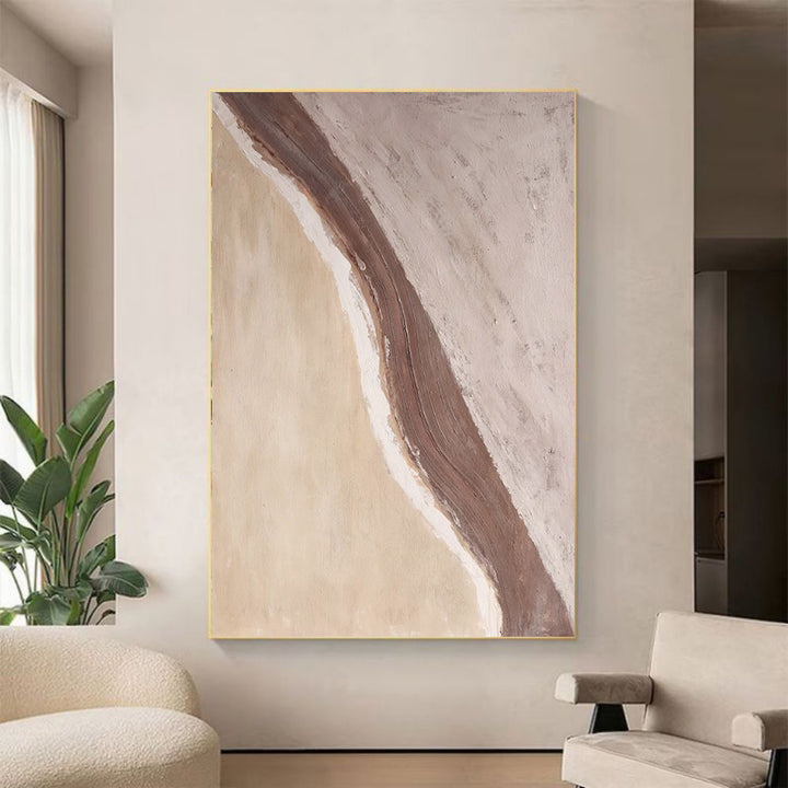 Handmade Oil Painting Canvas Wall Art Decoration Modern Abstract Waves Beaches Pictures Artwork Room Aesthetic For Home Decor Rolled Frameless Unstretched Painting by 253444