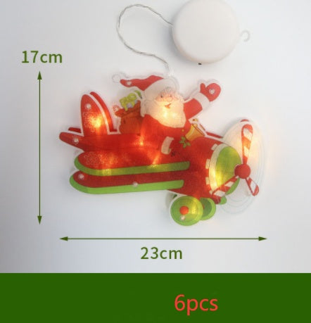 LED Suction Cup Window Hanging Lights Christmas Decoration by 253444