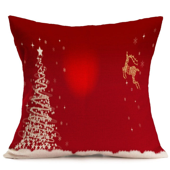 Christmas festive pattern car sofa pillow pillowcase by 253444