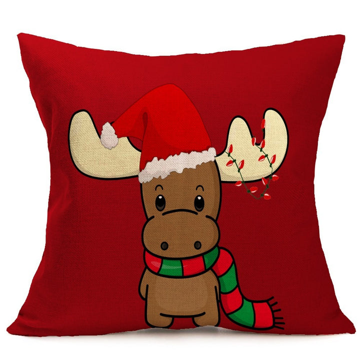 Christmas festive pattern car sofa pillow pillowcase by 253444