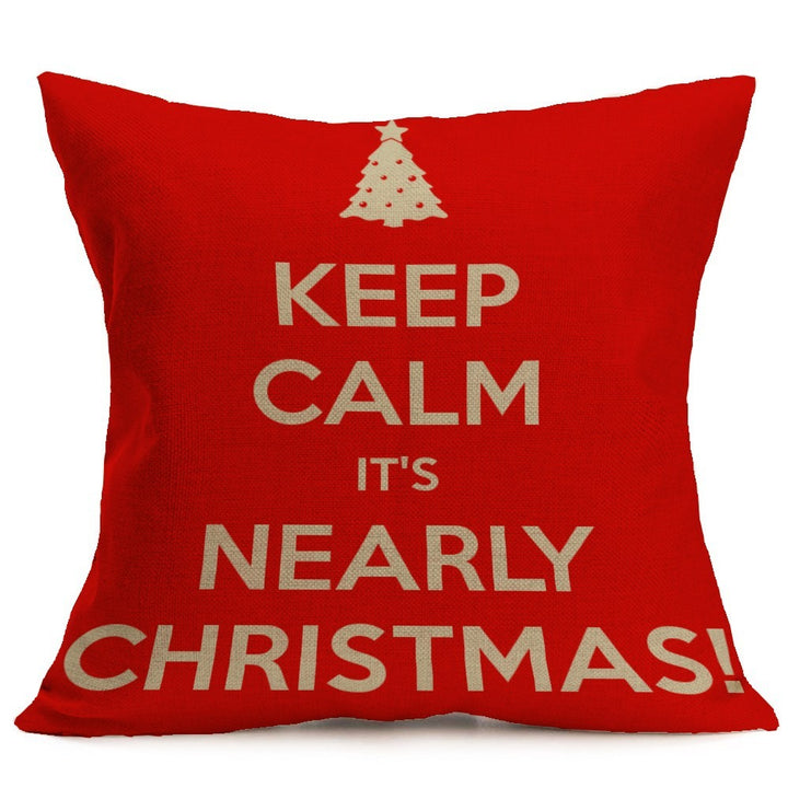Christmas festive pattern car sofa pillow pillowcase by 253444