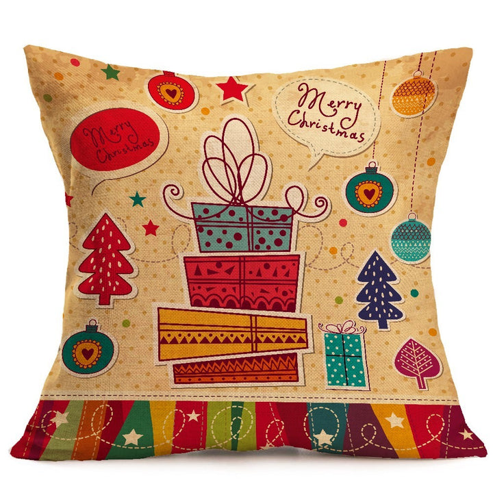 Christmas festive pattern car sofa pillow pillowcase by 253444