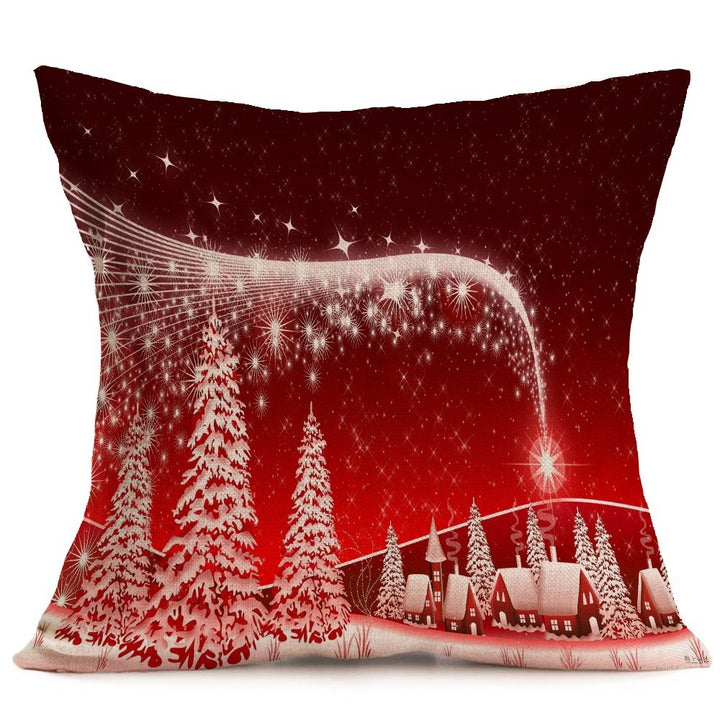 Christmas festive pattern car sofa pillow pillowcase by 253444
