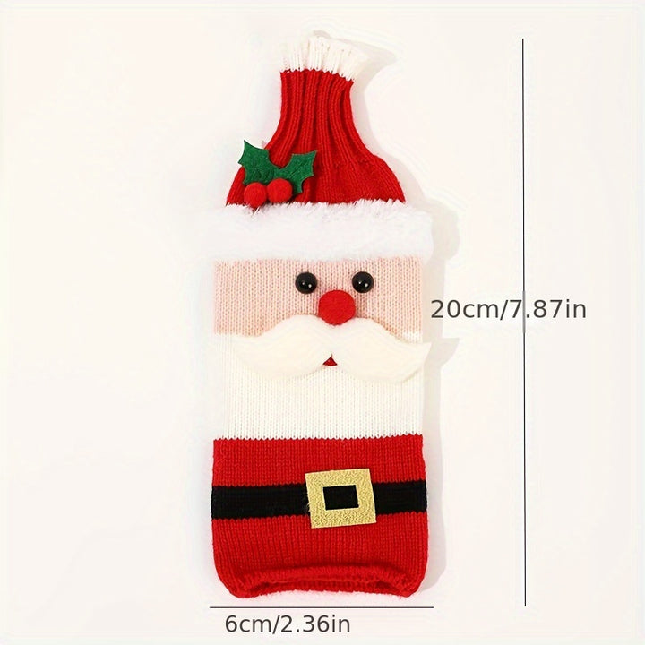 Garrafas de Vinho Decorativas Natal DASELEA Aconchegante