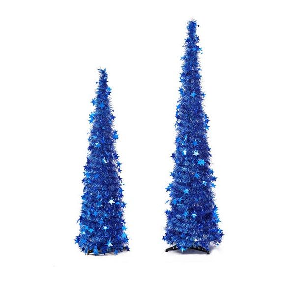 Artificial Tinsel Up Christmas Tree With Stand Gorgeous Collapsible Artificial Christmas Tree For Christmas Decorations by 253444
